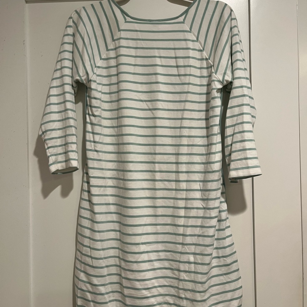 LAKE Striped Green and White Dress - Picture 3 of 3
